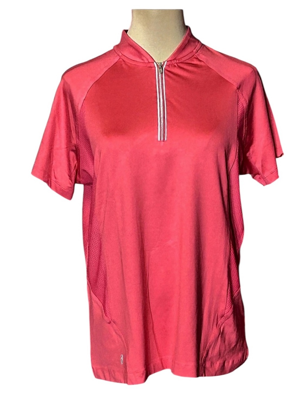 Tail tech Pink Short Sleeve Half-Zip Athletic Top